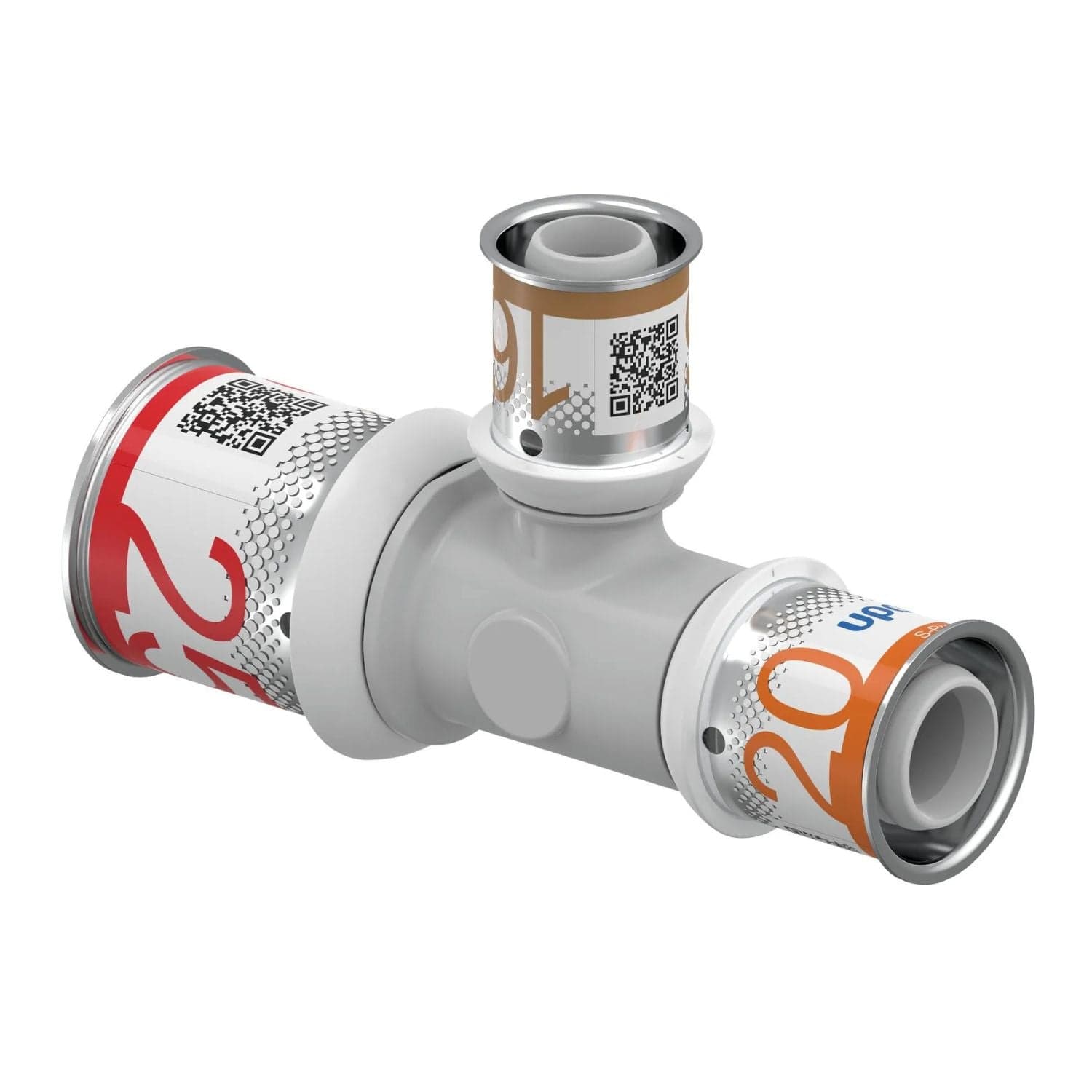 Uponor S-Press PPSU Kompositt T-rør 25-16-20mm Uponor T-rør pressfitting HEI-5114408