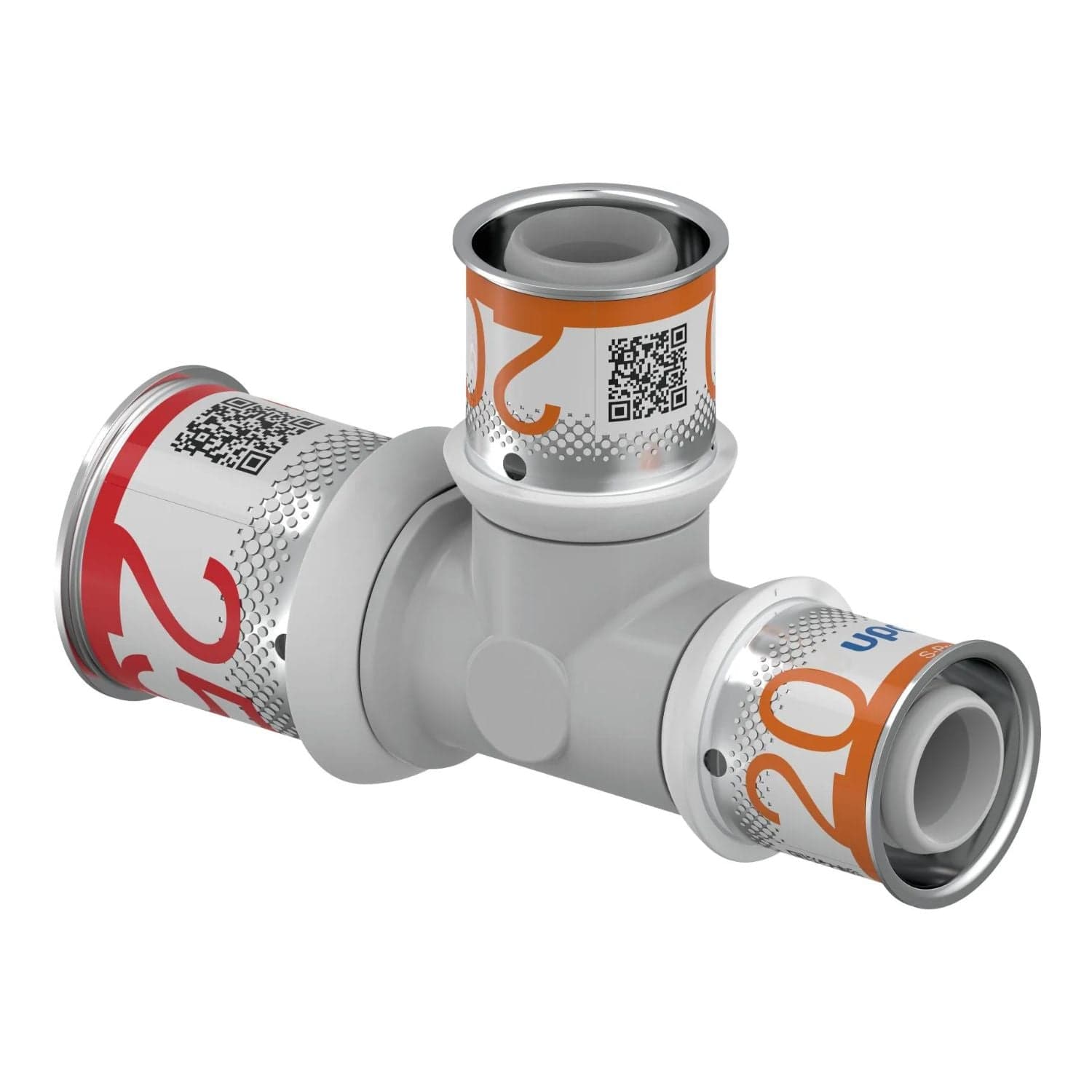 Uponor S-Press PPSU Kompositt T-rør 25-20-20mm Uponor T-rør pressfitting HEI-5114411