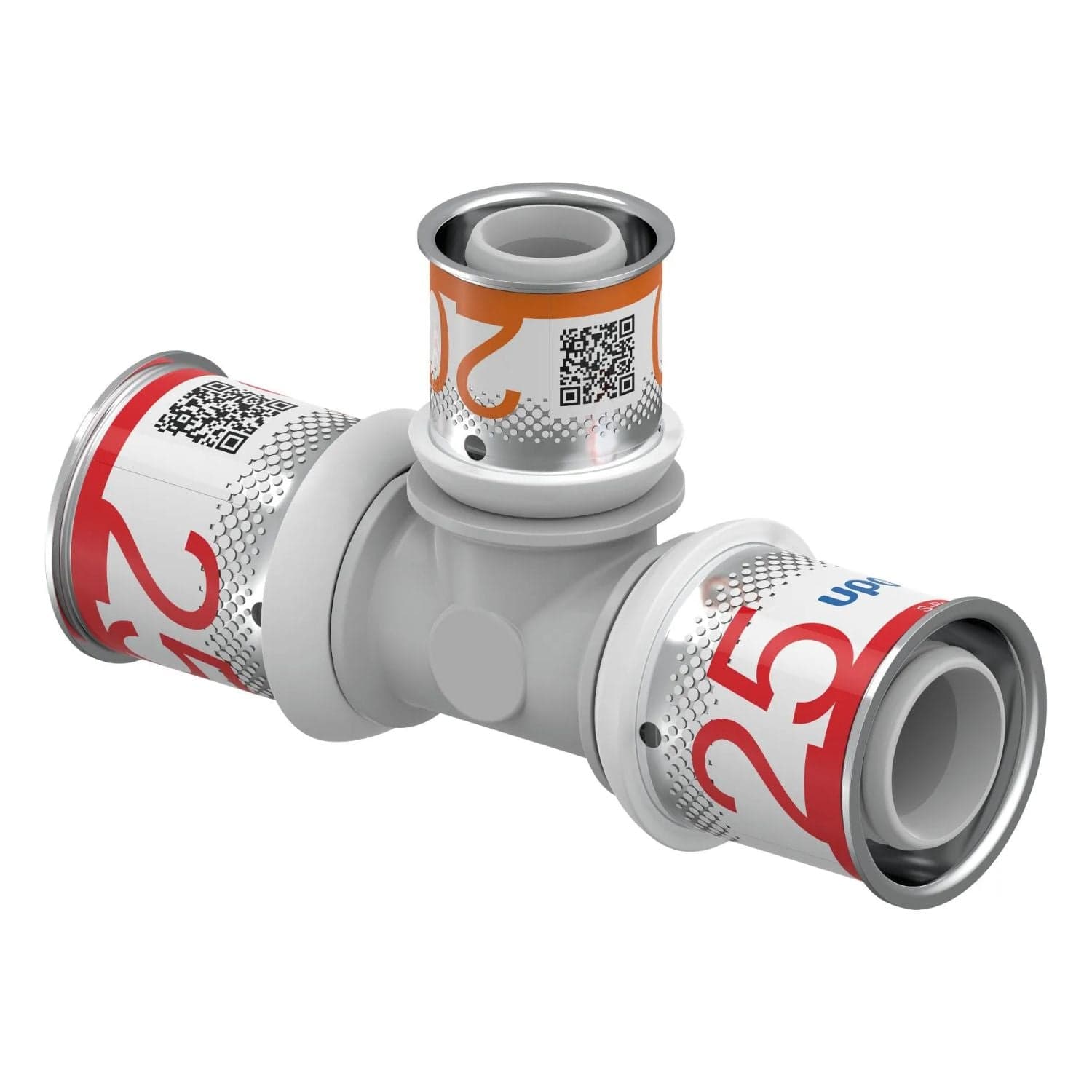 Uponor S-Press PPSU Kompositt T-rør 25-20-25mm Uponor T-rør pressfitting HEI-5114412