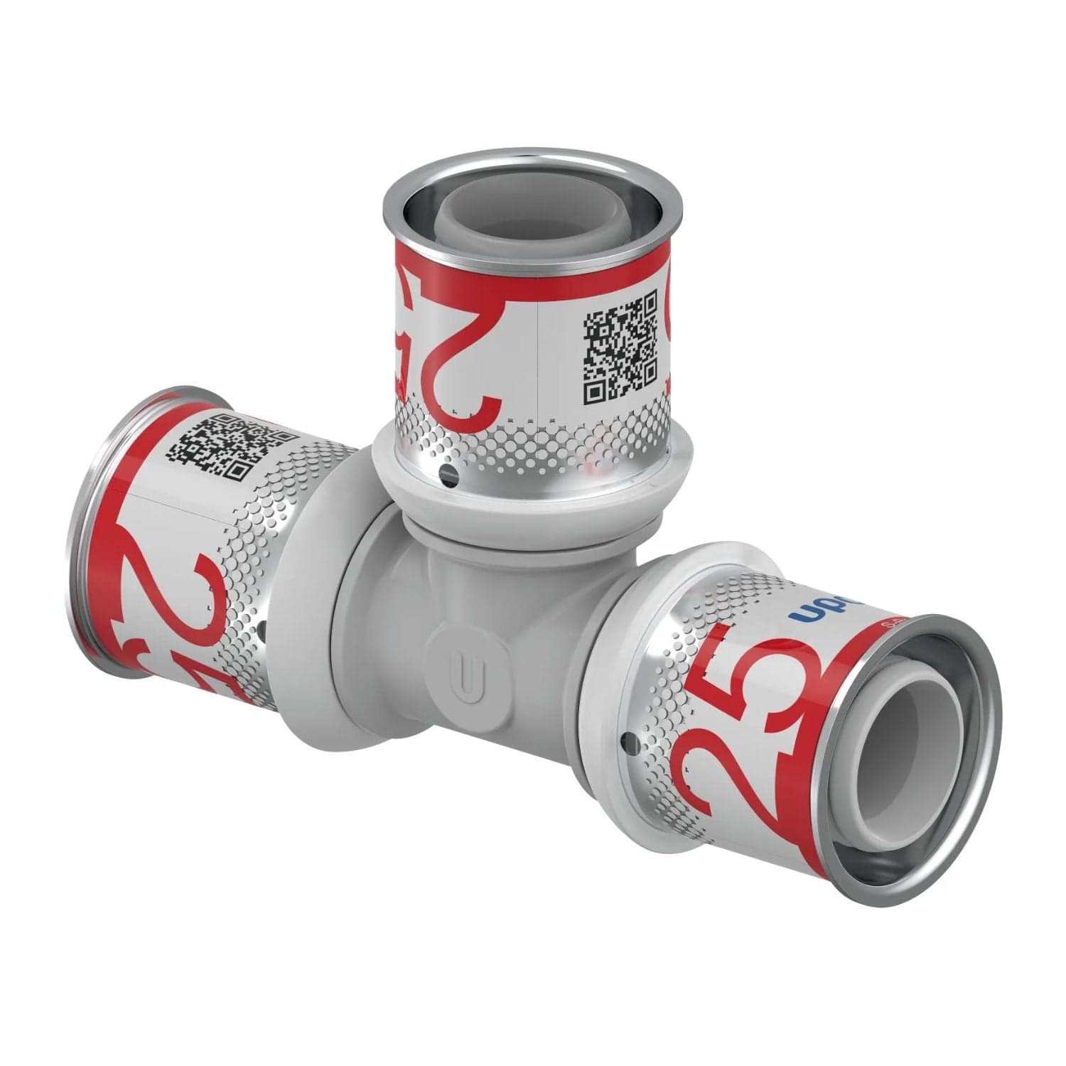 Uponor S-Press PPSU Kompositt T-rør 25-25-25mm Uponor T-rør pressfitting HEI-5114399