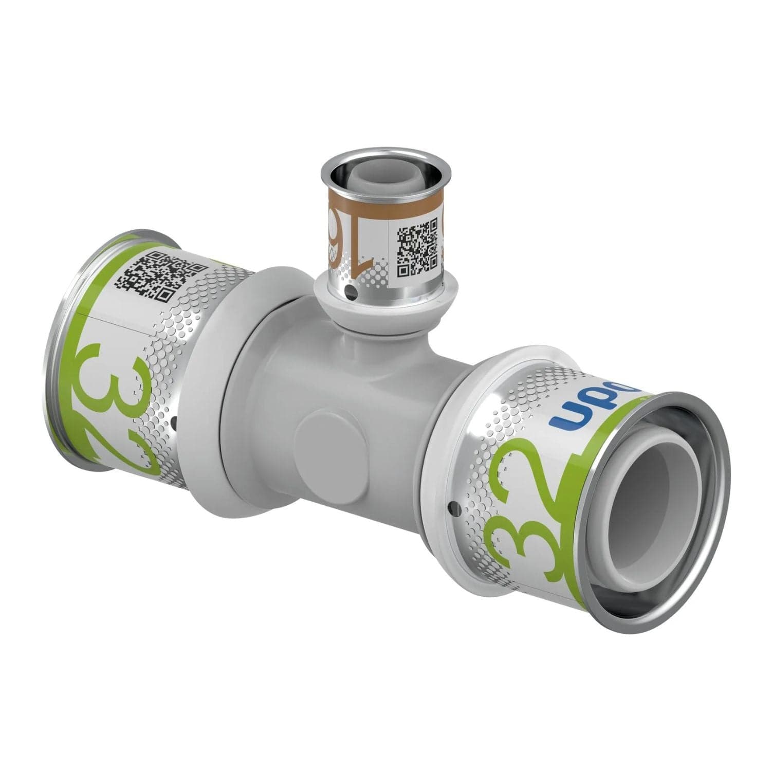 Uponor S-Press PPSU Kompositt T-rør 32-16-32mm Uponor T-rør pressfitting HEI-5114413