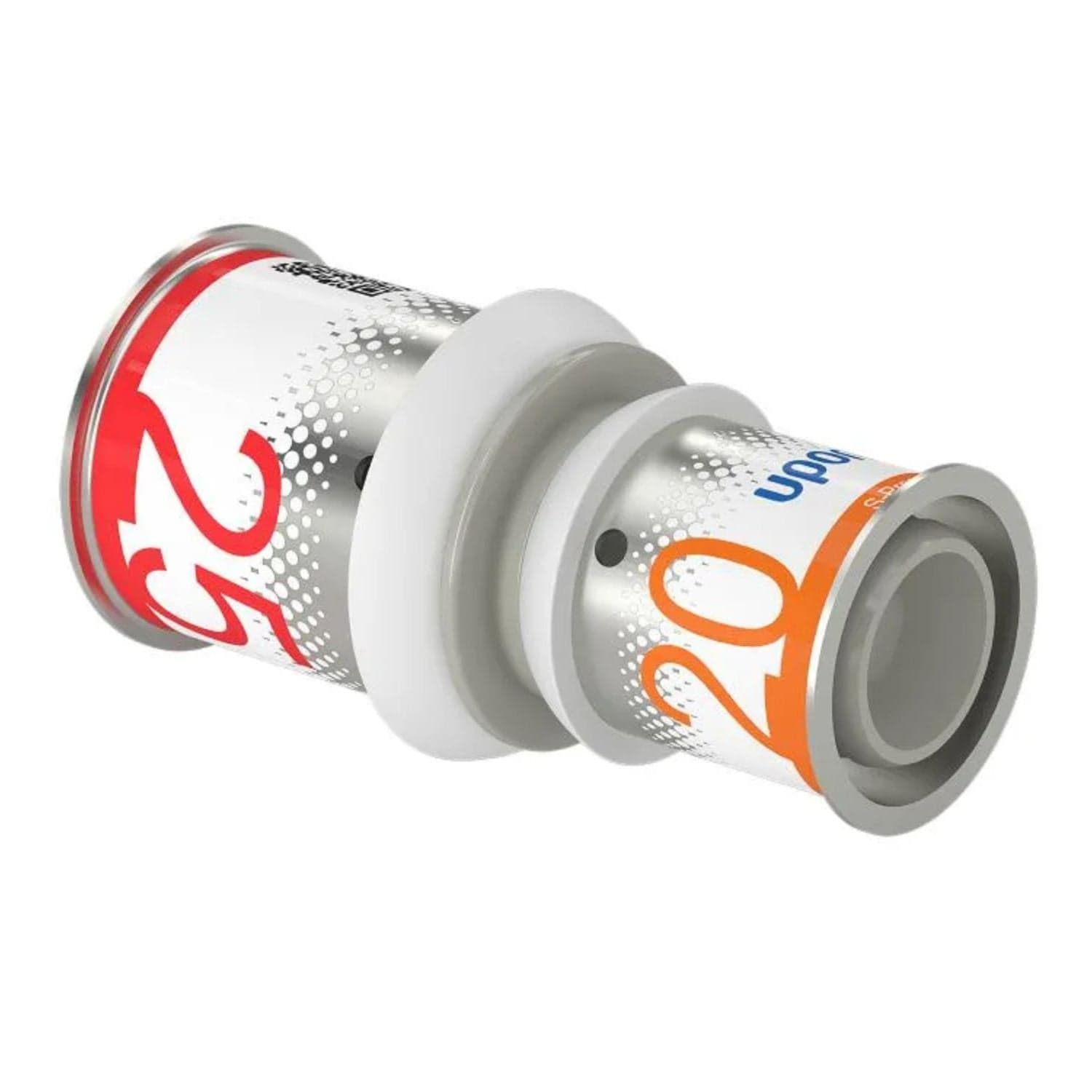 Uponor S-Press PPSU/MLC DR Kompositt Skjøtemuffe 25-20mm Uponor Skjøtemuffe pressfitting HEI-5114392