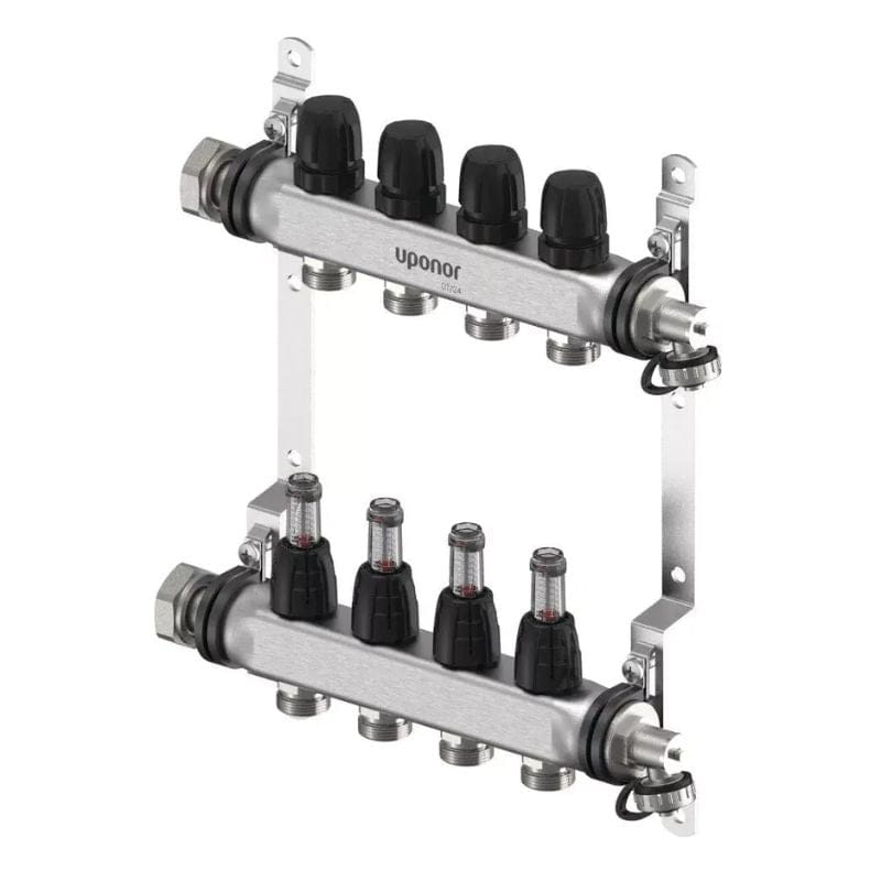 Uponor Vario FM Gulvvarmefordeler 2-12 kurser 4 kurser Uponor Gulvvarmefordeler HEI-8361362