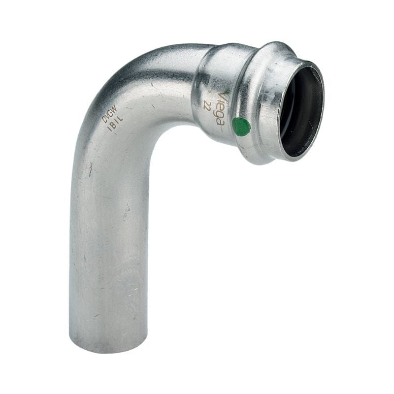 Viega Sanpress Inox Bend pressfitting med 1 muffe 15mm / 90° Viega Bend pressfitting GRO-5043823