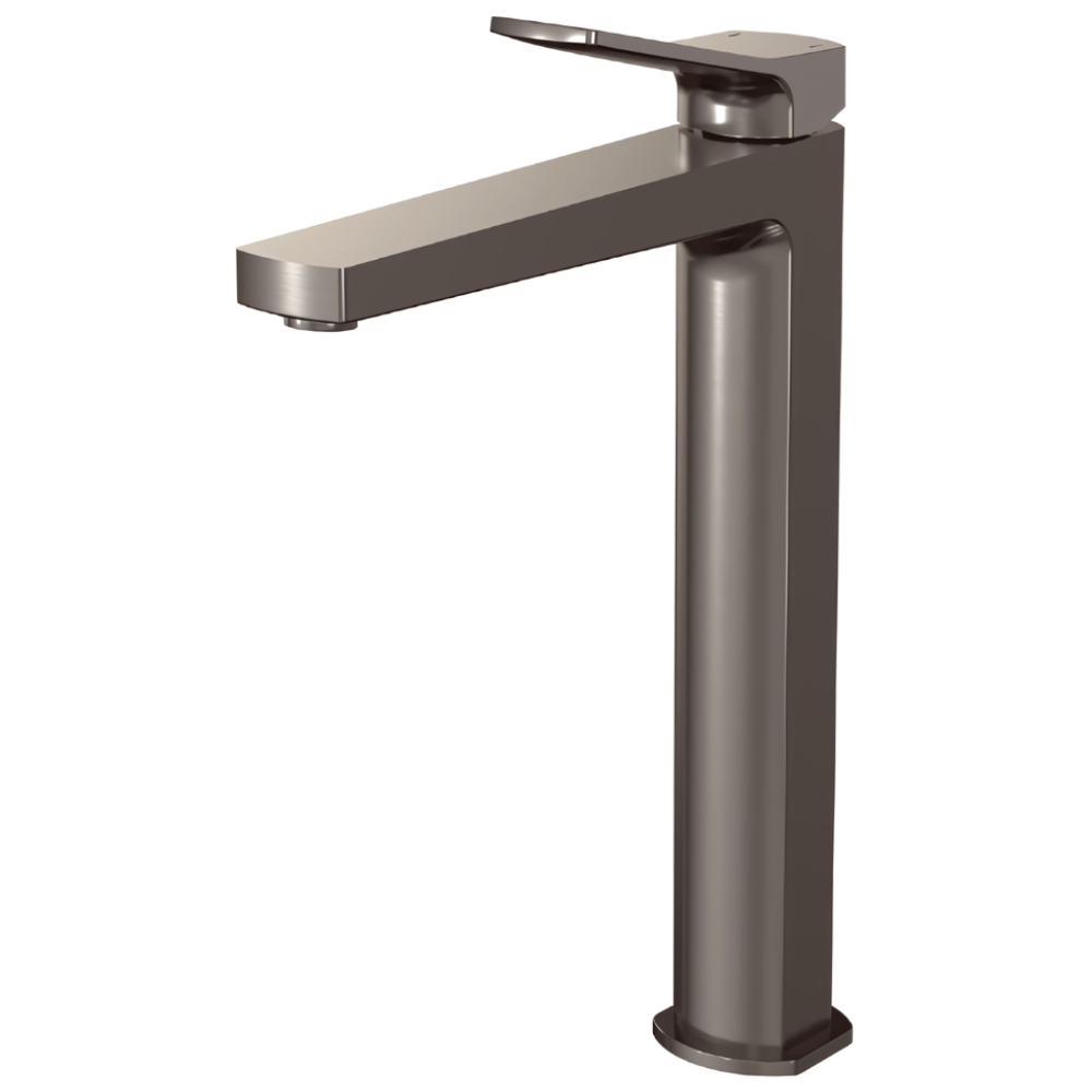 VikingBad Arla Høy Servantbatteri Børstet grå VikingBad Servantbatteri VB-017426-06