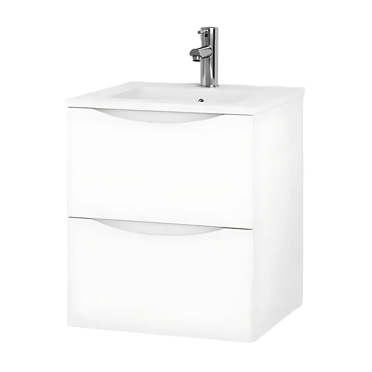 VikingBad ELI 50 SLIM Servantskap Hvit matt / 50cm VikingBad Servantskap VB-111156-F100