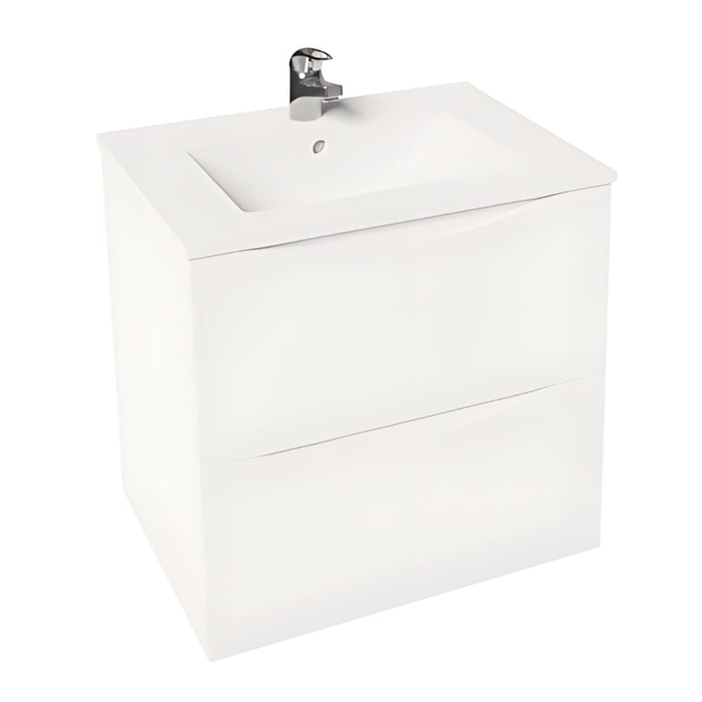 VikingBad ELI 50 SLIM Servantskap med BEA servant Hvit matt / 50cm VikingBad Møbelpakke bad VB-116536