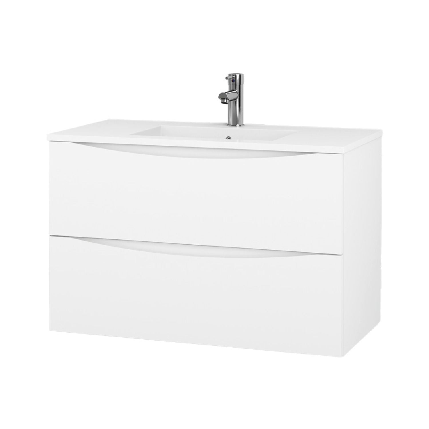 VikingBad ELI Servantskap Hvit Matt Hvit matt / 100cm VikingBad Servantskap VB-112554-F100