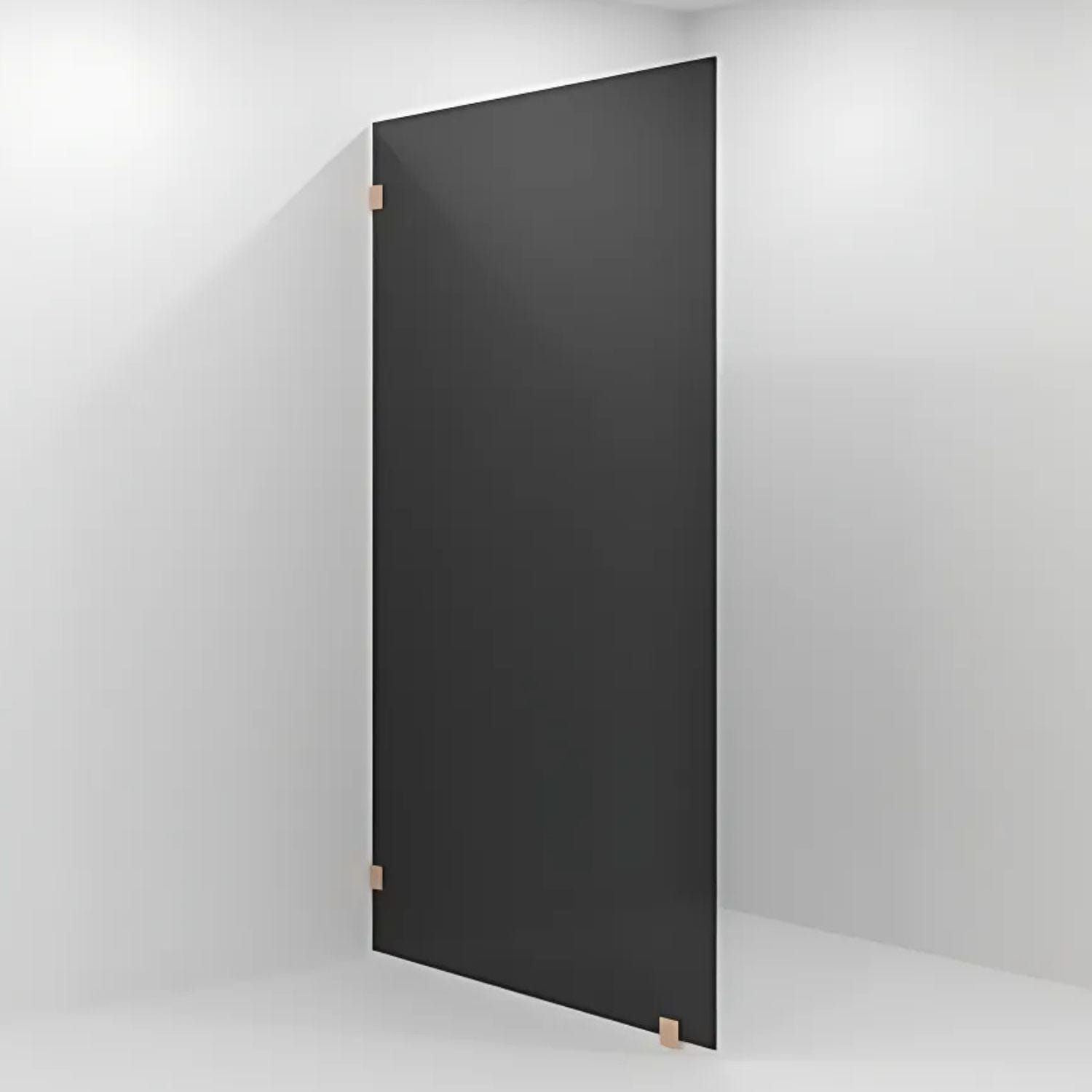 VikingBad Emil Glassfelt - Farget glass Børstet rosègull / 120cm / Sotet glass VikingBad Dusjvegg VB-118752