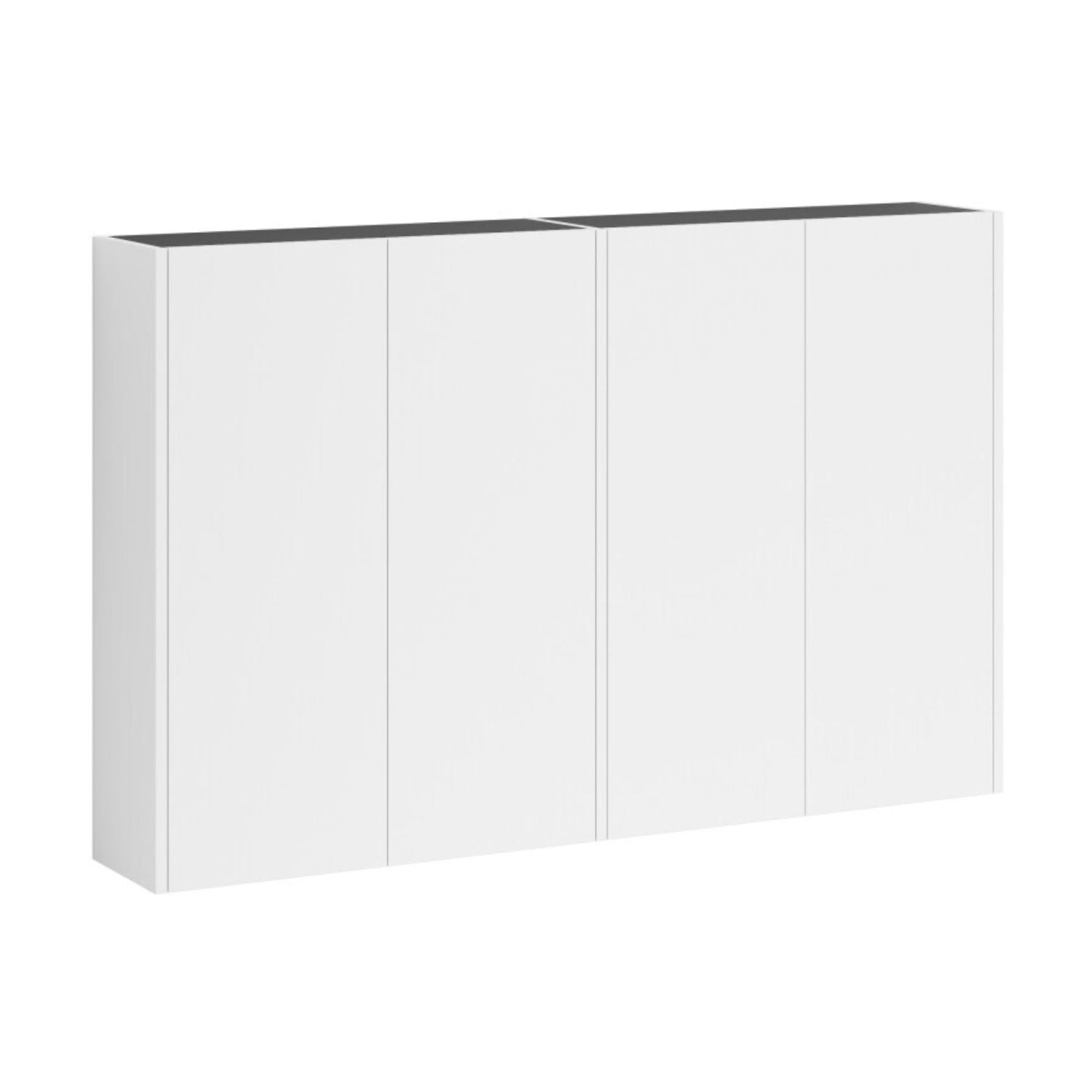 VikingBad Fay Dobbel Veggskap uten Speil Hvit matt VikingBad Sideskap bad VB-119184