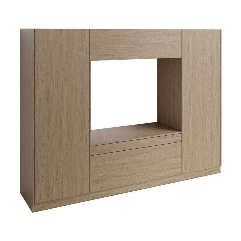 VikingBad Fay X2 Høyskap og Dobbel Vaskemaskinmodul Eik VikingBad Høyskap vaskerom VB-119378