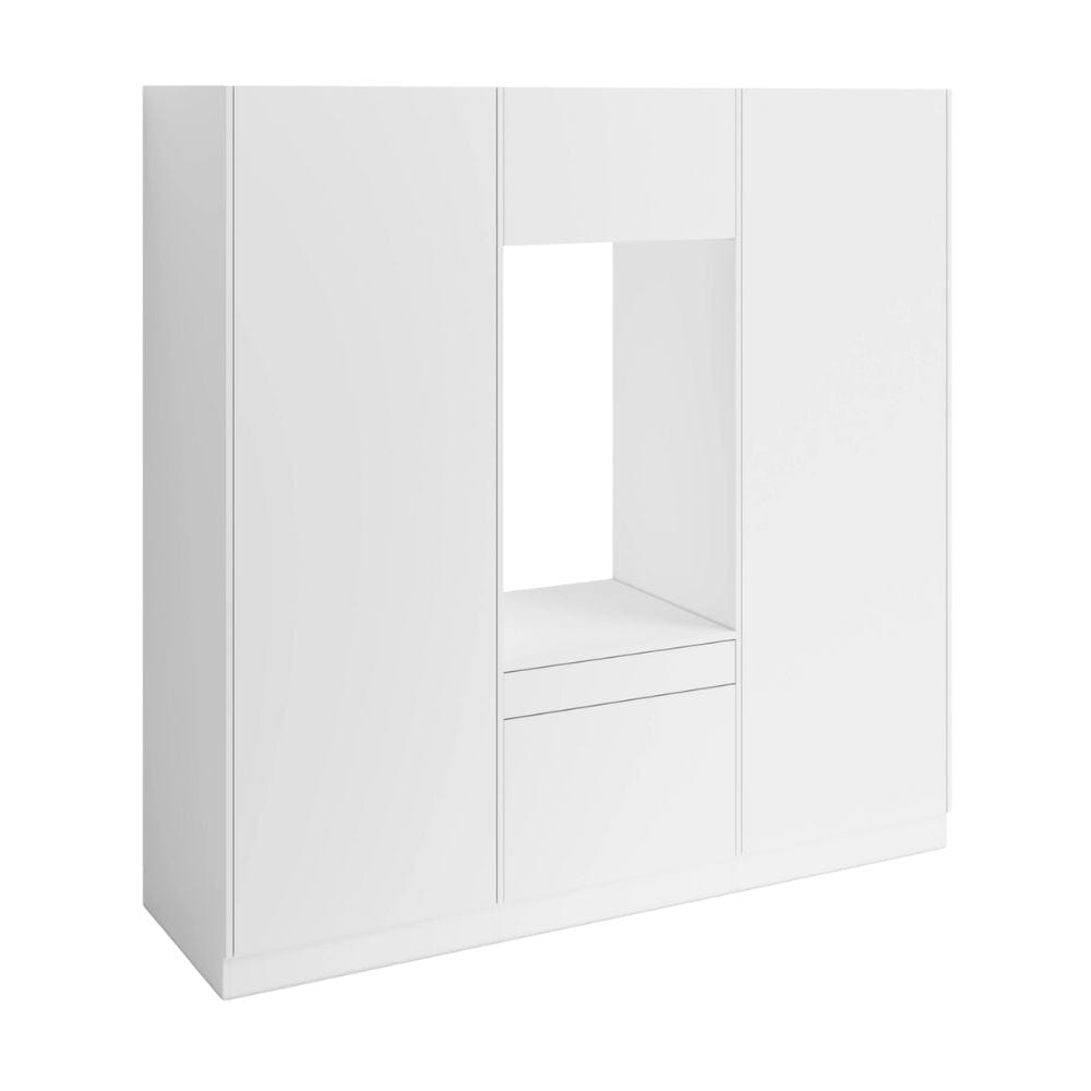 VikingBad Fay X2 Høyskap og Enkel Vaskemaskinmodul Hvit matt VikingBad Høyskap vaskerom VB-119381