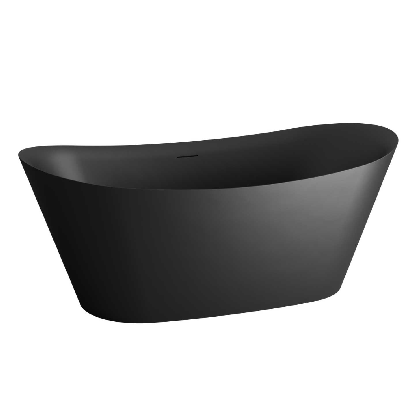 VikingBad Holviga Frittstående Badekar 170 Svart matt / 170cm VikingBad Frittstående badekar VB-009610-03