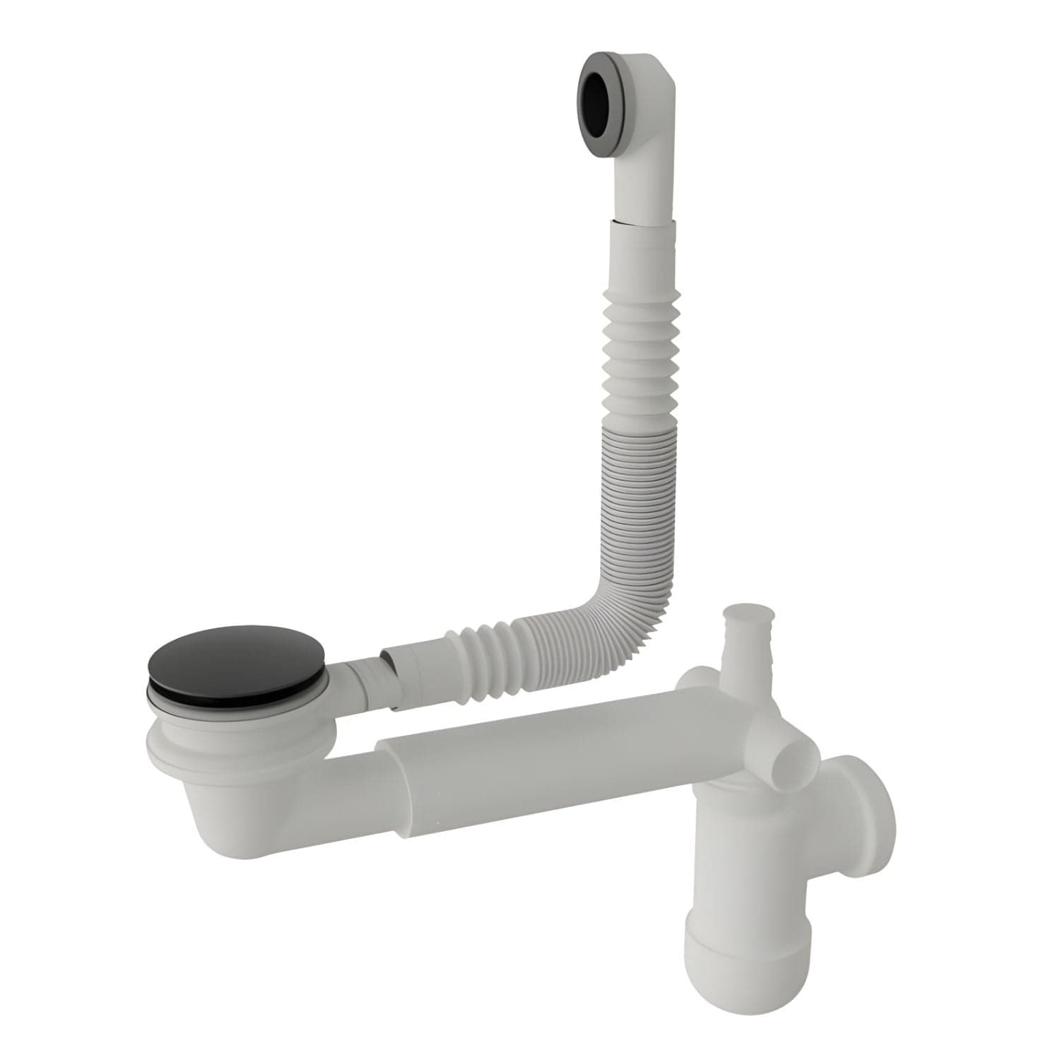 VikingBad LEA Vannlås, pop-up & overløpssett Svart matt VikingBad Vannlås VB-113579