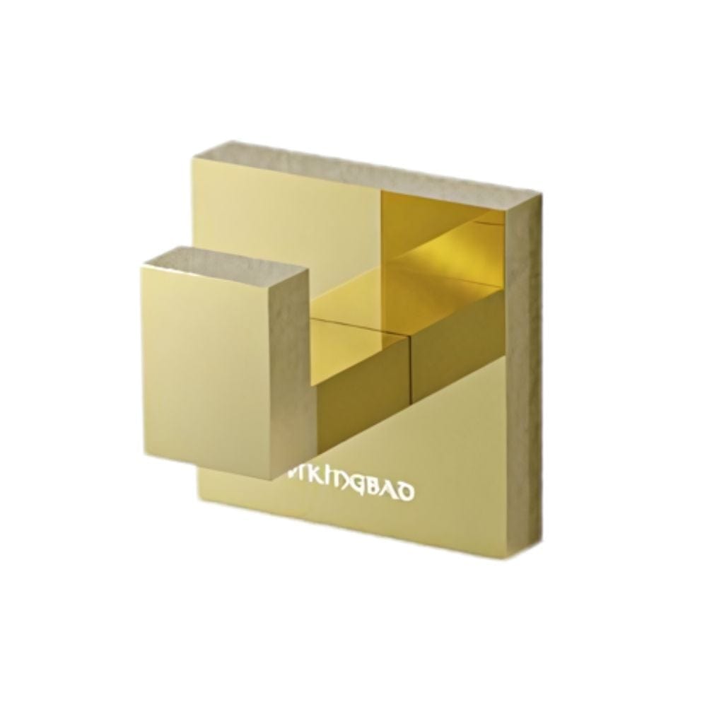 VikingBad Luna Rett Håndkleknagg Skjult innfesting Gull VikingBad Knagger UTG-005053-03