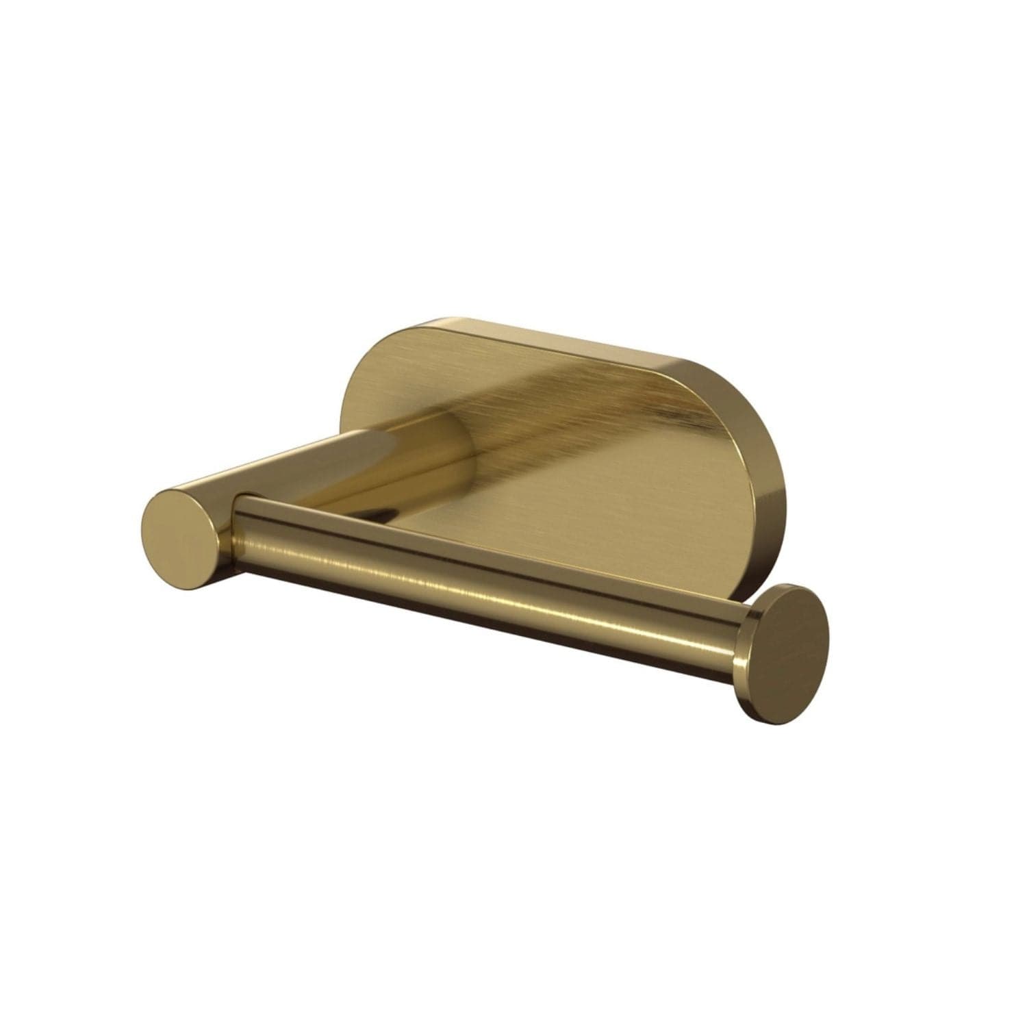 VikingBad Luna Rund Toalettrullholder Selvklebende Børstet messing VikingBad Toalettrullholder VB-017953-07