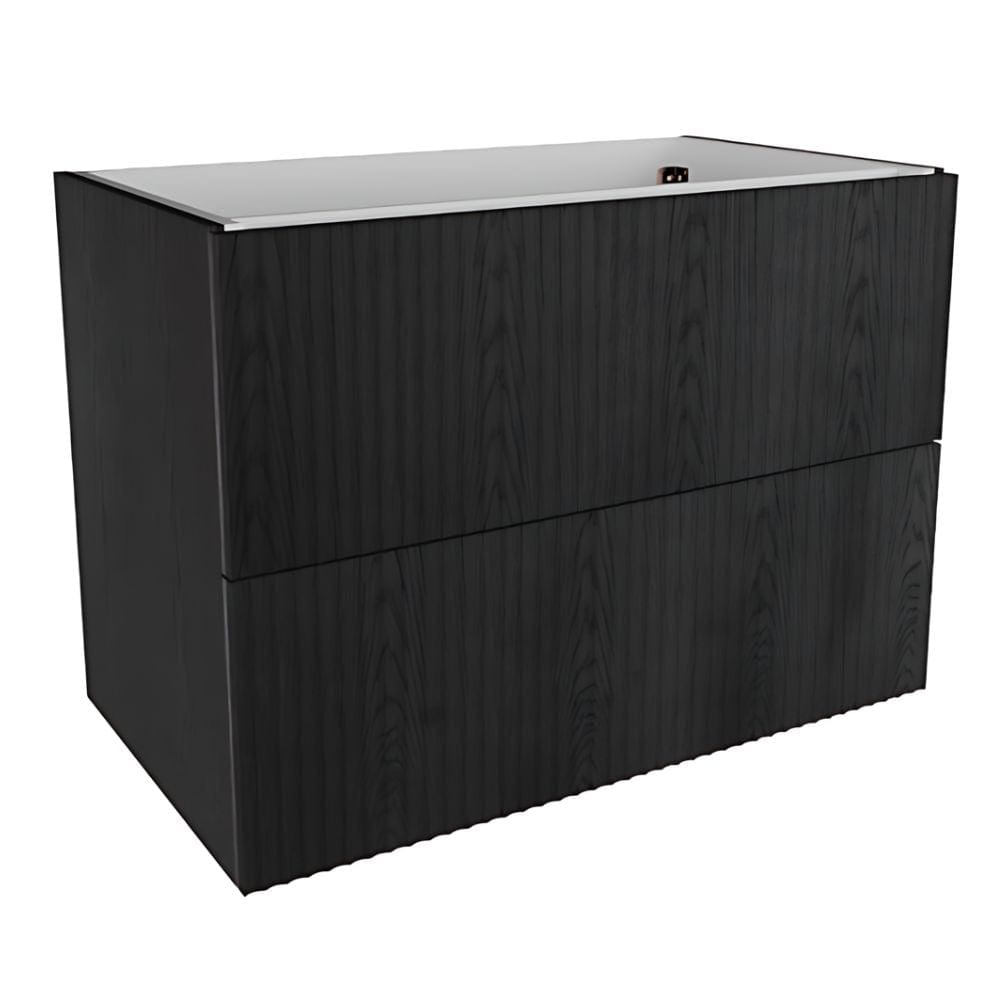 VikingBad MIE bølge Servantskap Svart eik / 80cm VikingBad Servantskap VB-116912