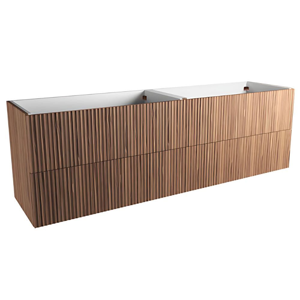 VikingBad MIE bølge Servantskap Valnøtt / 180cm dobbel VikingBad Servantskap VB-116901