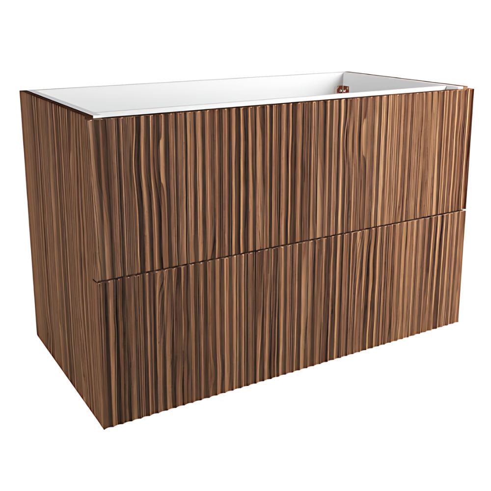 VikingBad MIE bølge Servantskap Valnøtt / 90cm VikingBad Servantskap VB-116916