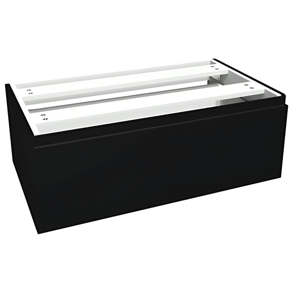 VikingBad MIE Demi Fingergrep Sideskap Mål: B(60-90)xH46xD29 cm Svart matt / 80cm VikingBad Sideskap bad VB-116106