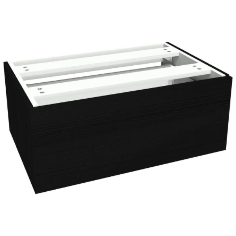 VikingBad MIE DEMI Sideskap slett B(60-90)xH46xD29 cm Svart eik / 80cm VikingBad Sideskap bad VB-116145