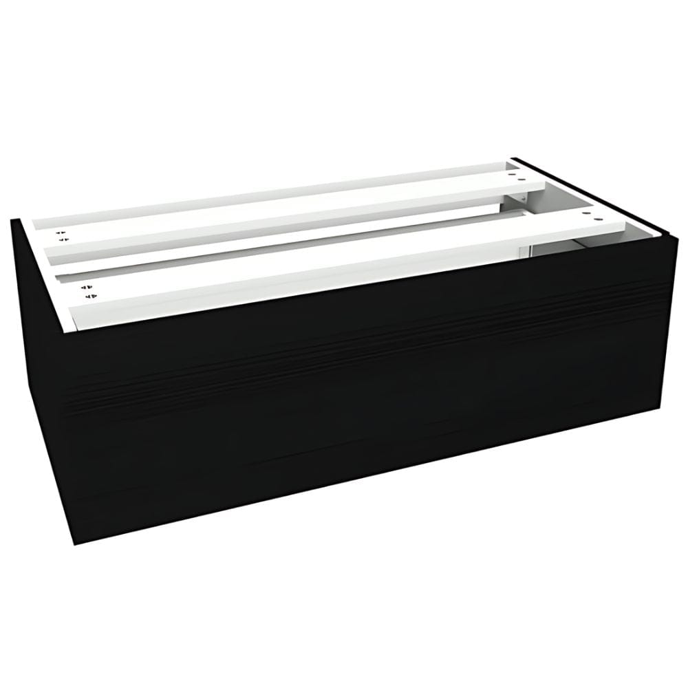 VikingBad MIE DEMI Sideskap slett B(60-90)xH46xD29 cm Svart eik / 90cm VikingBad Sideskap bad VB-116150