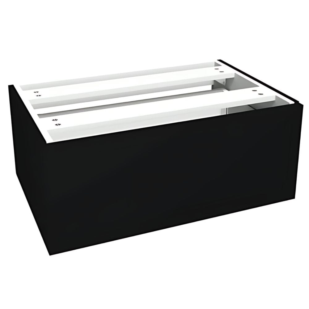 VikingBad MIE DEMI Sideskap slett B(60-90)xH46xD29 cm Svart matt / 70cm VikingBad Sideskap bad VB-116141