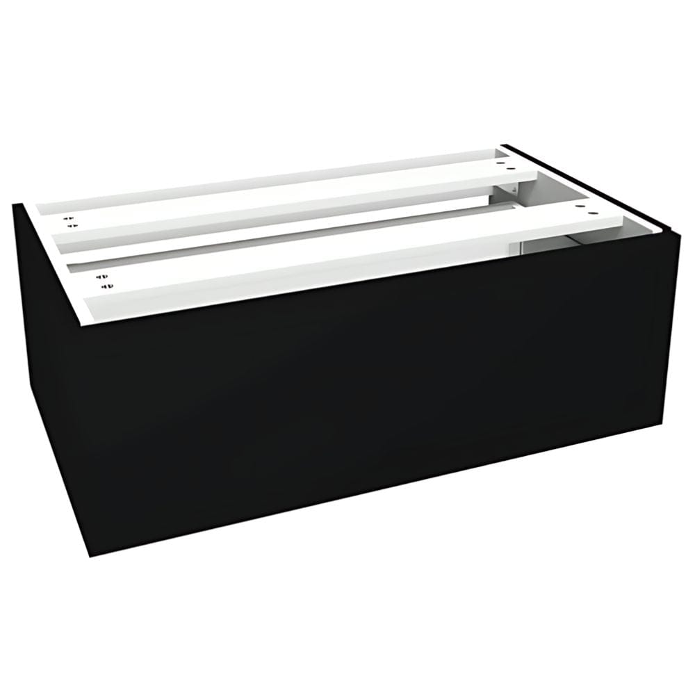 VikingBad MIE DEMI Sideskap slett B(60-90)xH46xD29 cm Svart matt / 80cm VikingBad Sideskap bad VB-116146