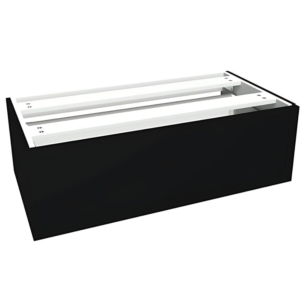 VikingBad MIE DEMI Sideskap slett B(60-90)xH46xD29 cm Svart matt / 90cm VikingBad Sideskap bad VB-116151