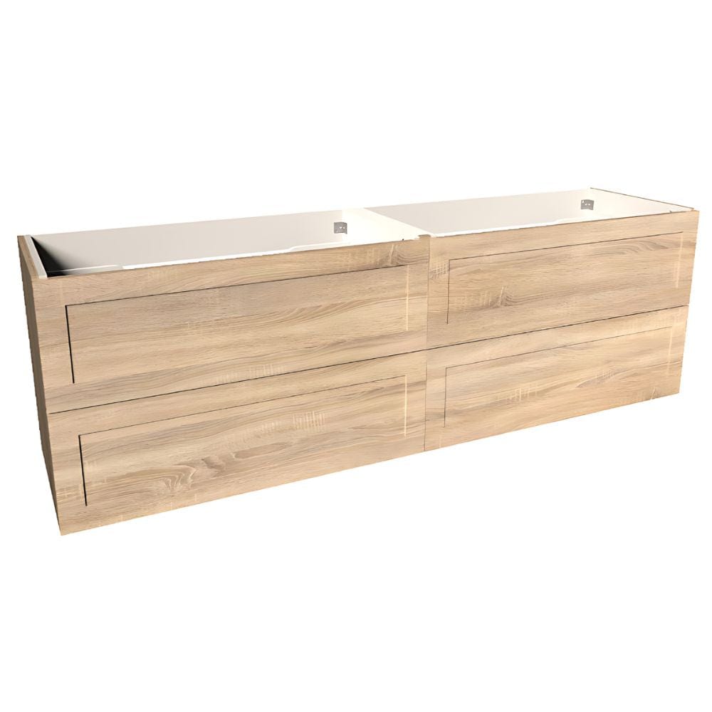 VikingBad MIE RAMME Servantskap Lys eik / 180cm dobbel VikingBad Servantskap VB-114489