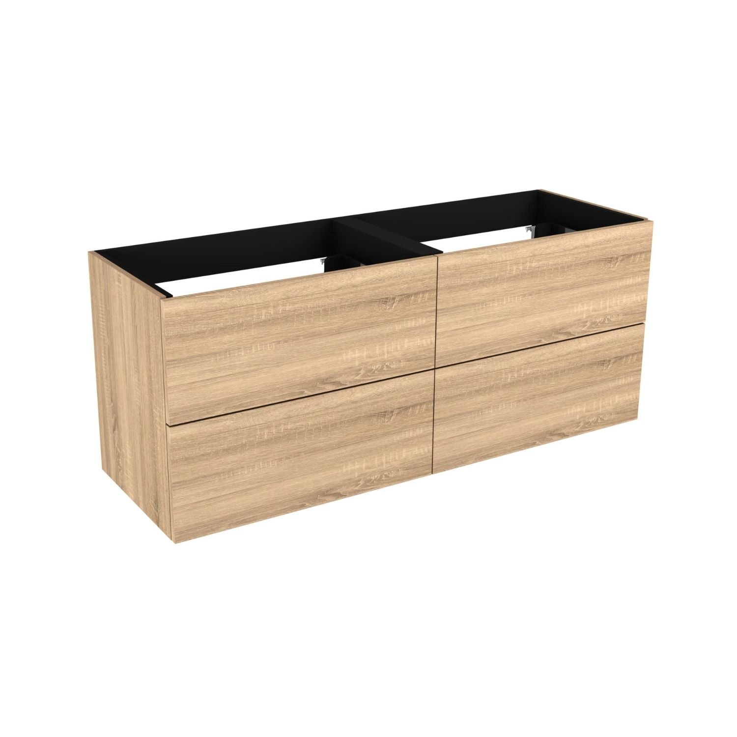 VikingBad MIE SLETT 120DBL Servantskap 4 skuffer Lys eik / 120cm dobbel VikingBad Servantskap VB-c