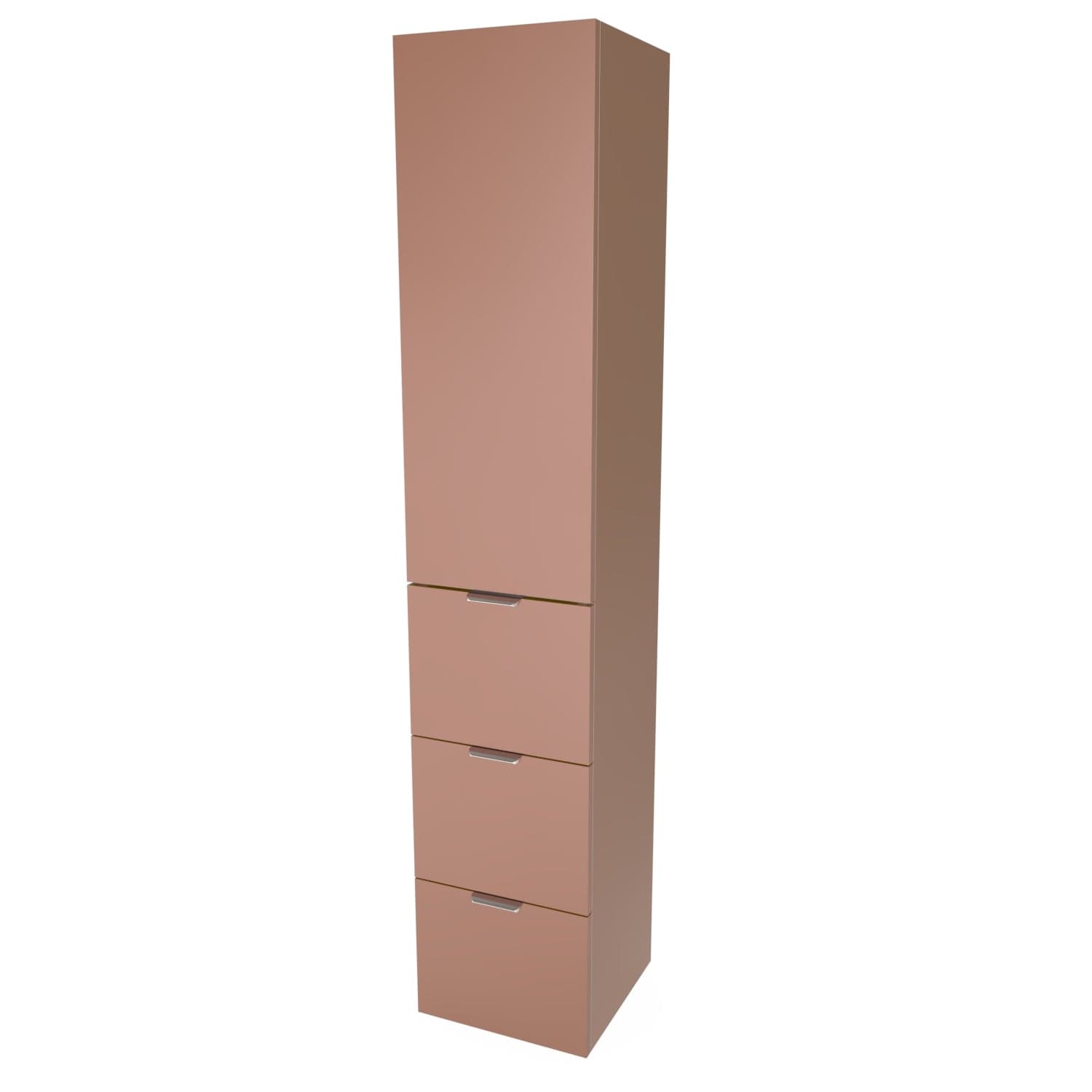 VikingBad MIE TREND H176 3S Høyskap Plomme VikingBad Høyskap bad VB-116629