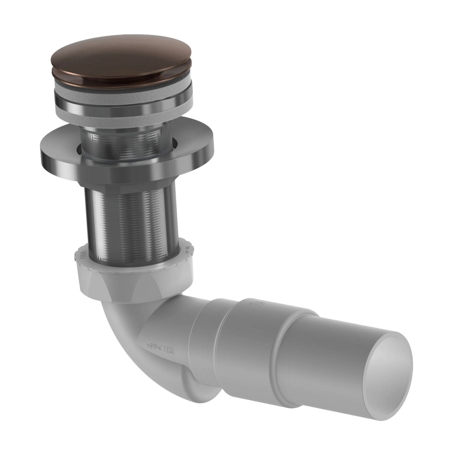 VikingBad MIE Vannlås PUM 40mm & Pop-up Børstet roségull VikingBad Vannlås VB-118479