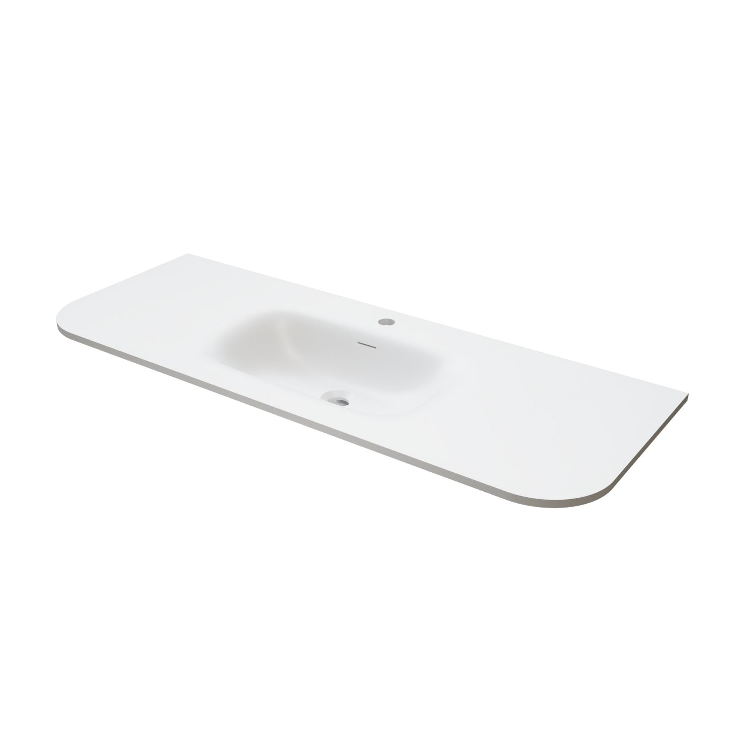 VikingBad Nea Møbelservant Buet Hvit matt / 120cm VikingBad Møbelservant VB-022320-02