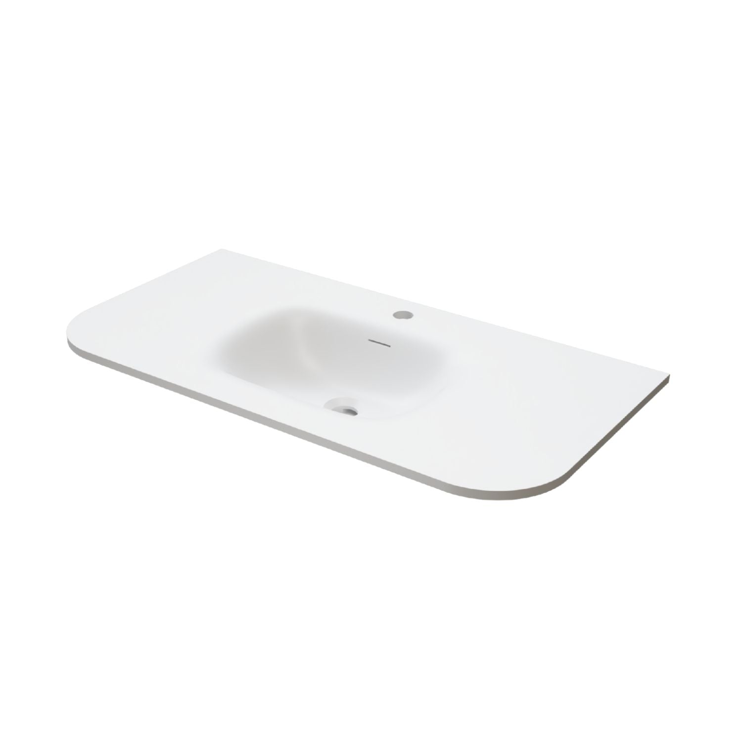 VikingBad Nea Møbelservant Buet Hvit matt / 90cm VikingBad Møbelservant VB-022319-02