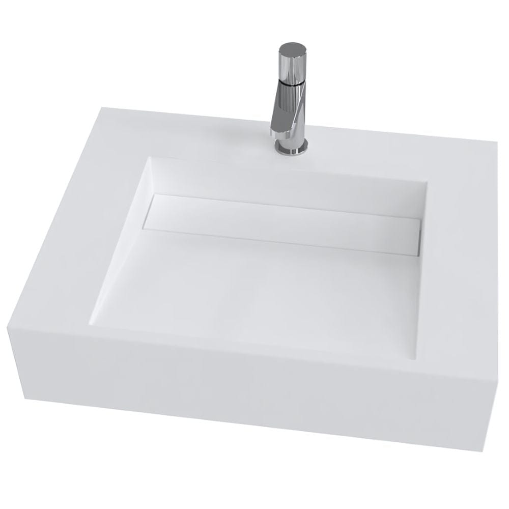 VikingBad Servant vegghengt MIO - Mål: B(60/90/120)xH46xD14 cm Hvit matt / 60cm VikingBad Baderomsservant VB-116545