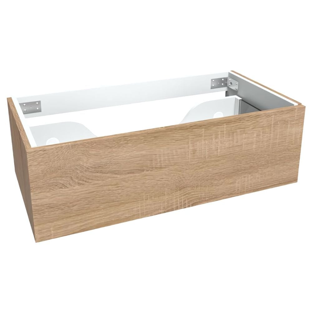 VikingBad Servantskap slett MIE DEMI Mål: B(60-180)xH46xD29 cm Lys eik / 90cm VikingBad Servantskap VB-116129