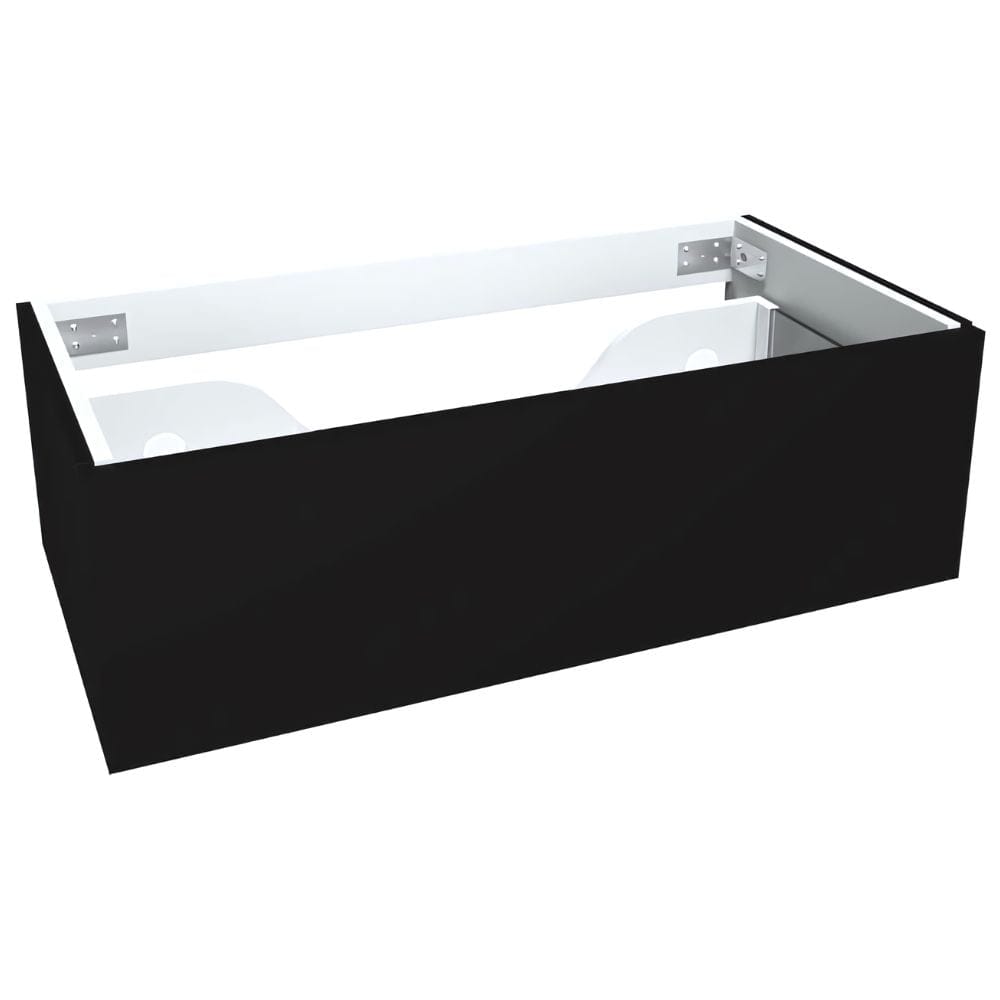 VikingBad Servantskap slett MIE DEMI Mål: B(60-180)xH46xD29 cm Svart matt / 90cm VikingBad Servantskap VB-116131