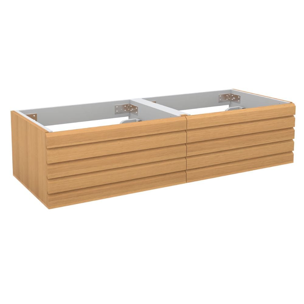 VikingBad Servantskap stav MIE DEMI Mål: B(120-180)xH46xD29 cm Eik / 120cm dobbel VikingBad Servantskap VB-116298