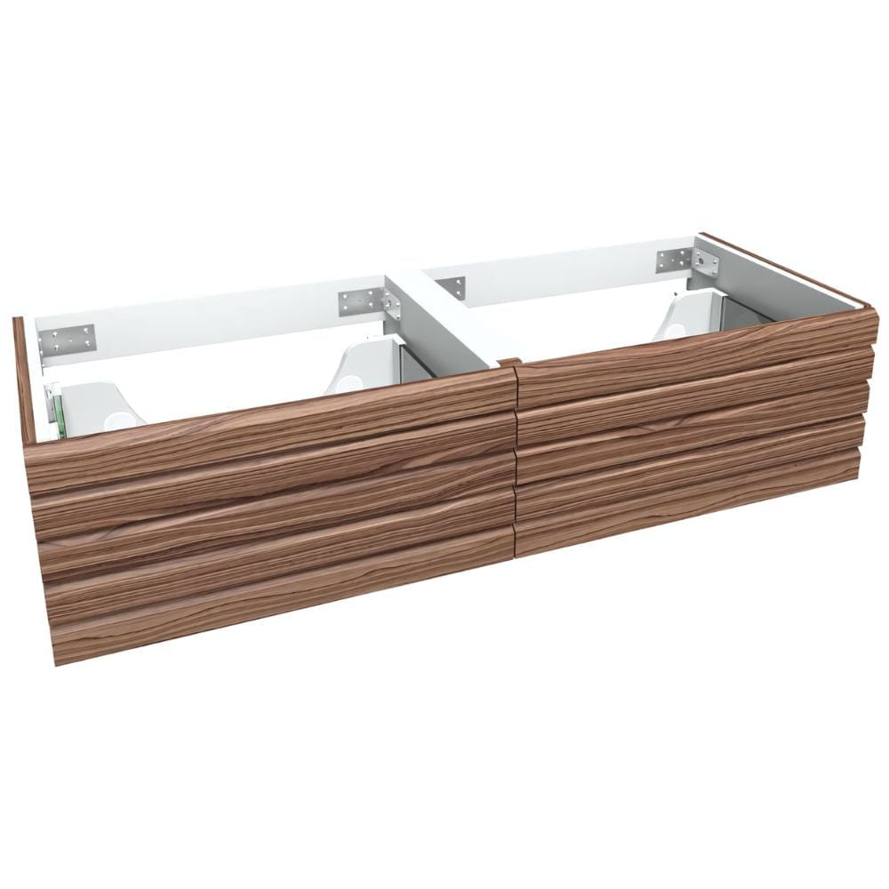 VikingBad Servantskap stav MIE DEMI Mål: B(120-180)xH46xD29 cm Valnøtt / 120cm dobbel VikingBad Servantskap VB-116299