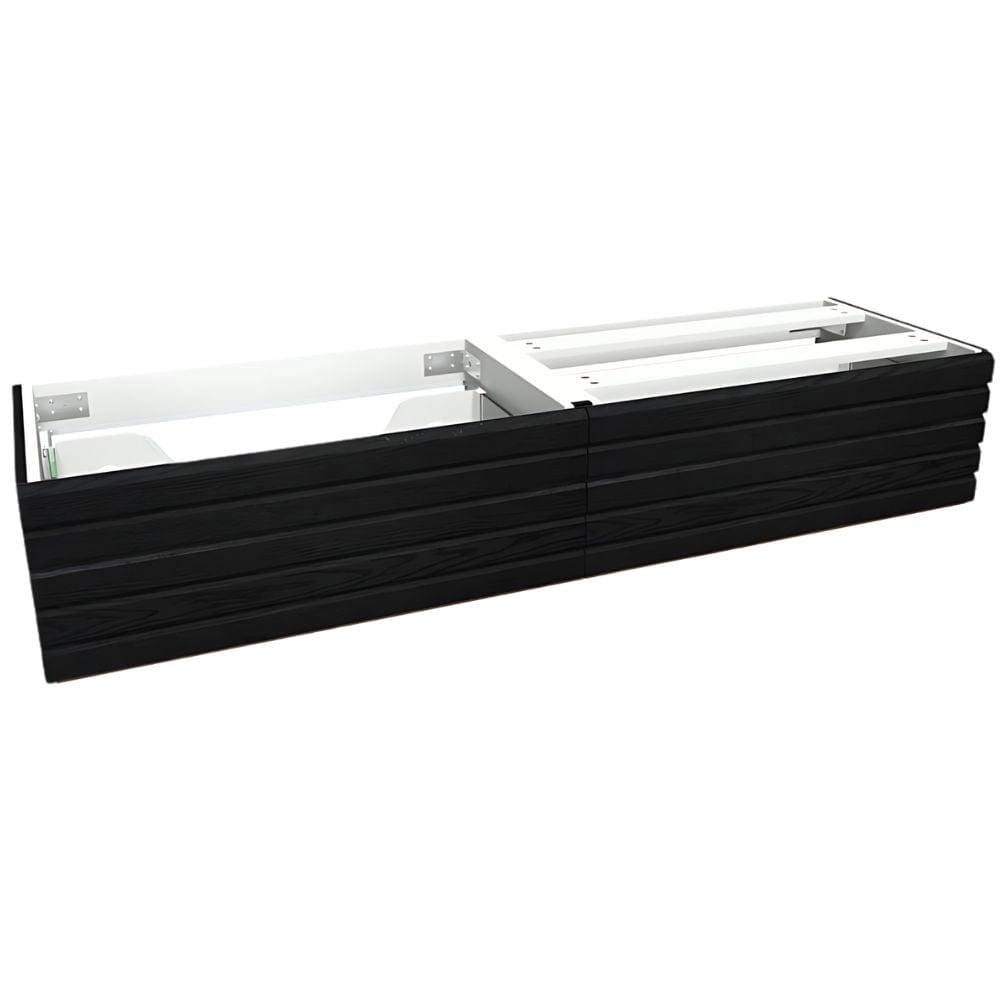 VikingBad Servantskap stav MIE DEMI Mål: B(60-200)x46x29 cm Svart eik / 160cm VikingBad Servantskap VB-116318