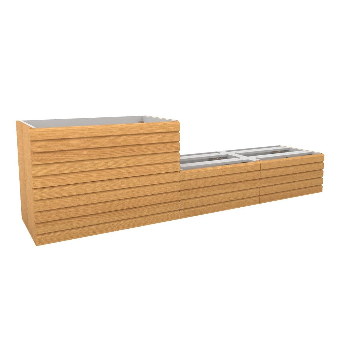 VikingBad Servantskap stav MIE DEMI - Mål: B200x46x57 cm Eik / 200cm VikingBad Servantskap VB-116202