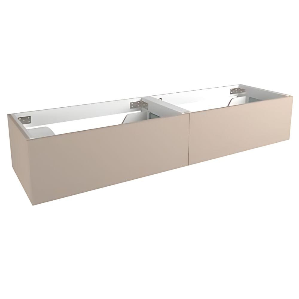 VikingBad Servantskap trend MIE DEMI Mål: B(120-180)xH46xD29 cm Varm beige / 160cm dobbel VikingBad Servantskap VB-116615