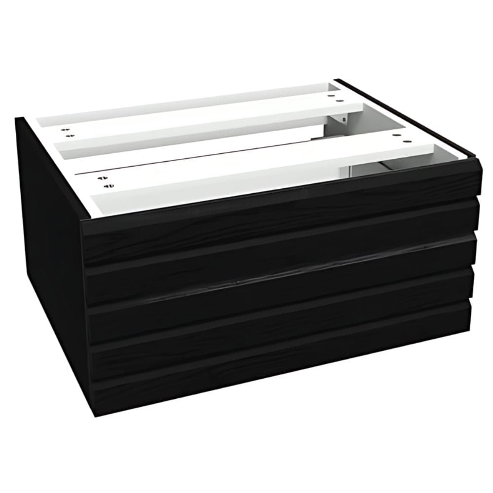 VikingBad Sideskap stav MIE DEMI Mål: B(60-90)xH46xD29 cm Svart eik / 60cm VikingBad Sideskap bad VB-116166