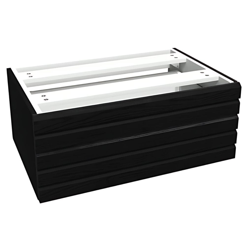 VikingBad Sideskap stav MIE DEMI Mål: B(60-90)xH46xD29 cm Svart eik / 70cm VikingBad Sideskap bad VB-116169