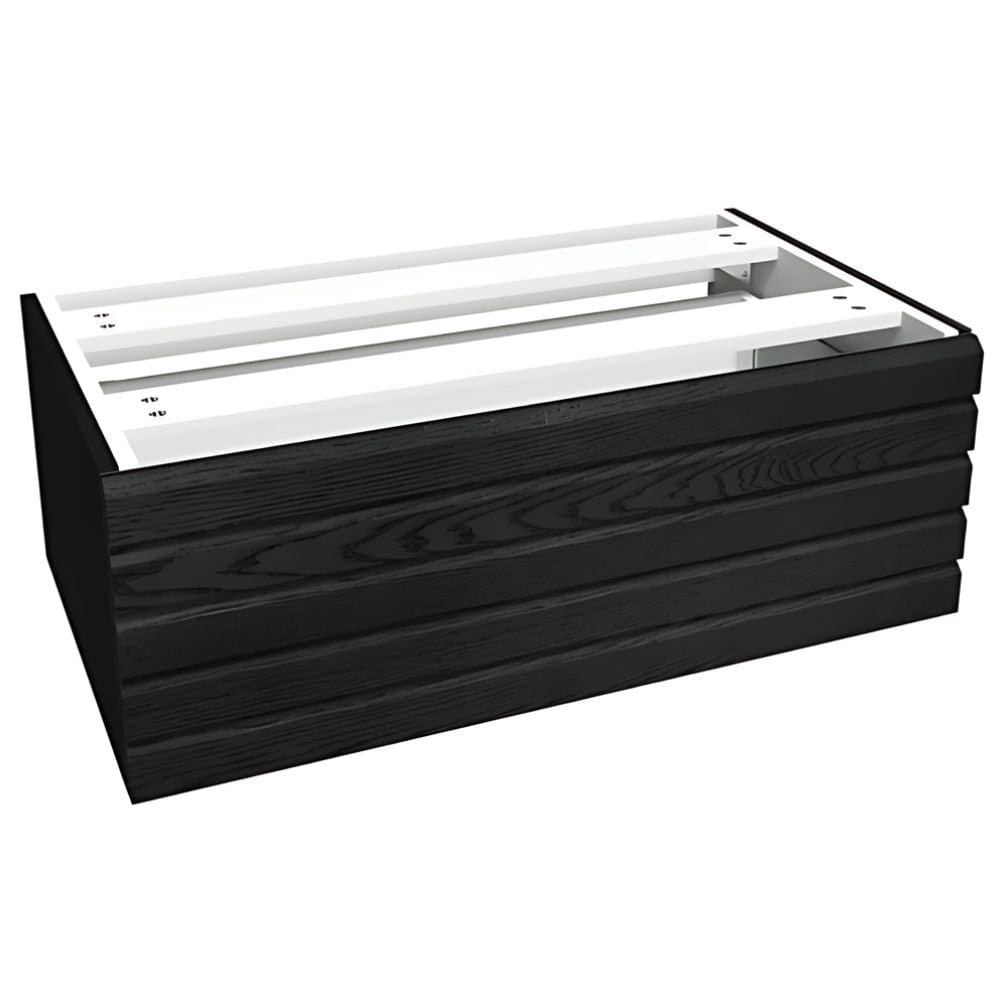 VikingBad Sideskap stav MIE DEMI Mål: B(60-90)xH46xD29 cm Svart eik / 80cm VikingBad Sideskap bad VB-116172