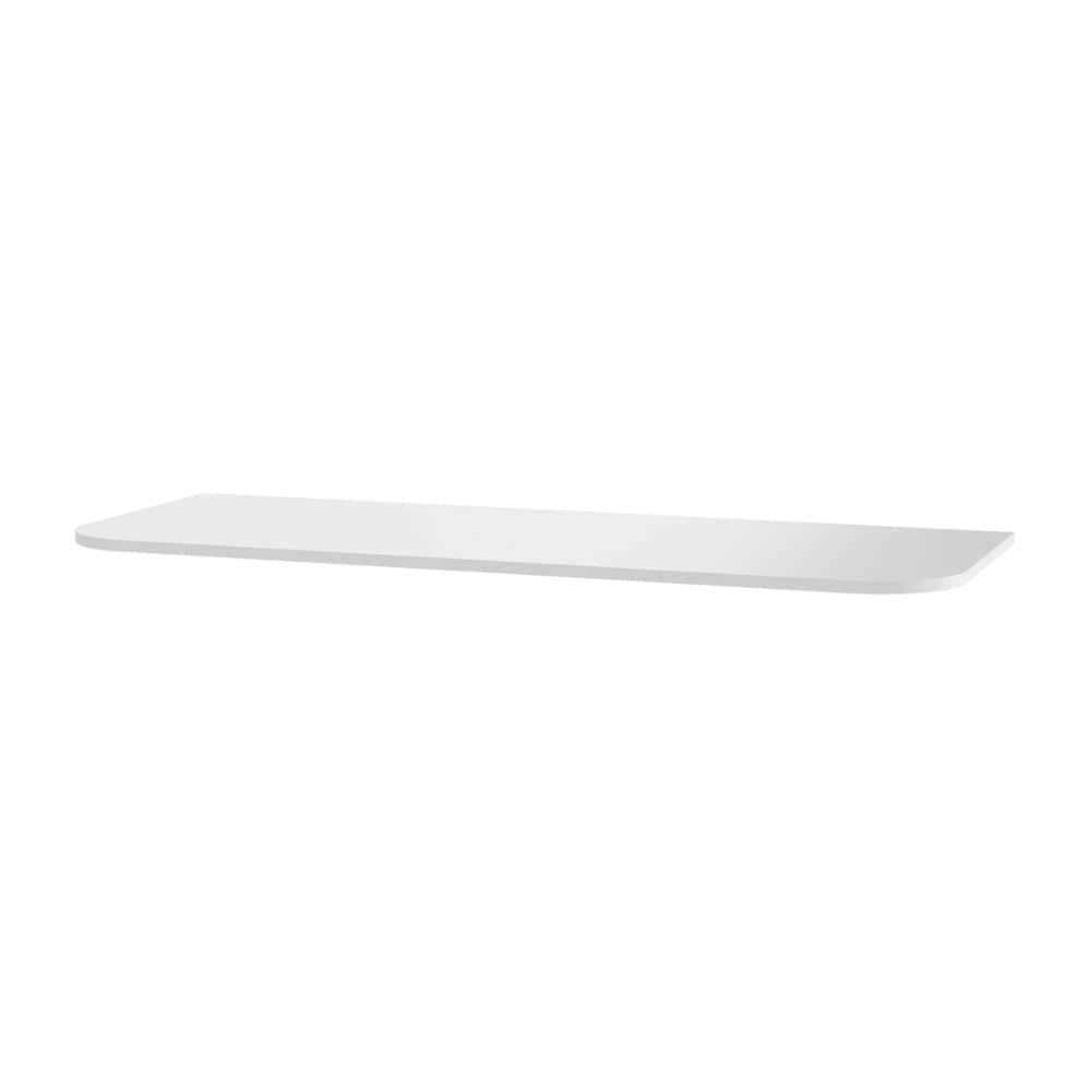 VikingBad Solid Surface Avrundet Benkeplate D46 Hvit matt / 120cm VikingBad Benkeplate bad VB-024274-02
