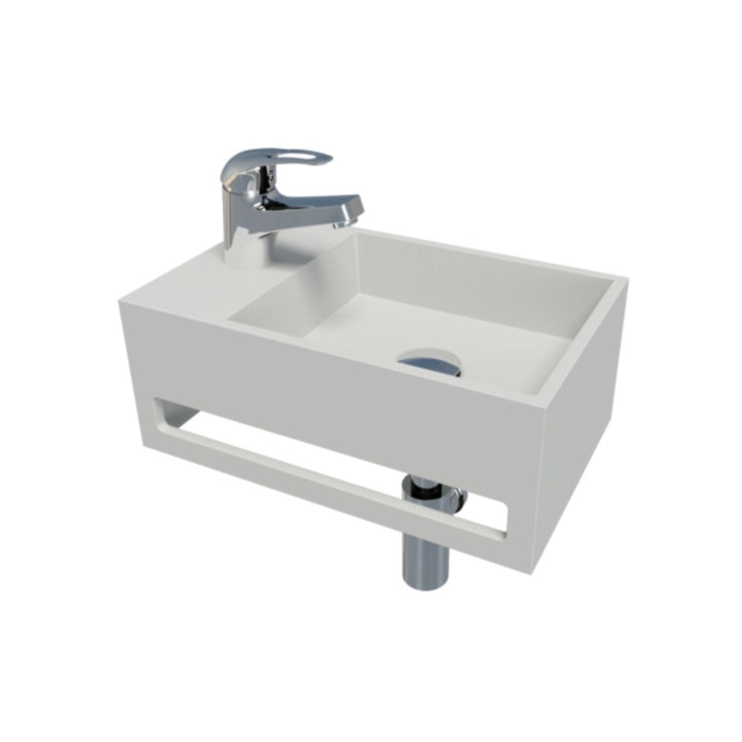 VikingBad Tale Baderomsservant Hvit matt / Venstre VikingBad Baderomsservant VB-011138-01