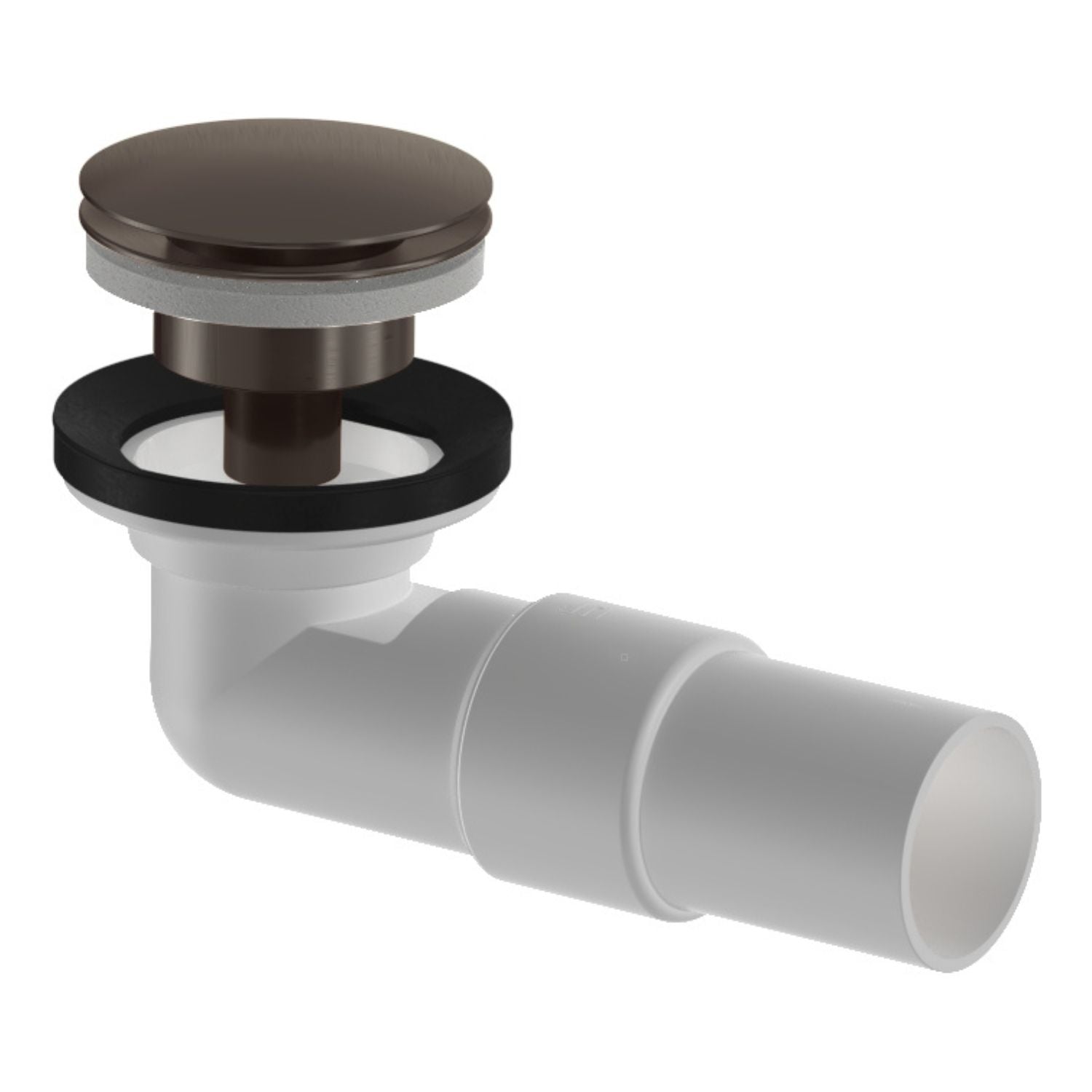 VikingBad Vannlås PUM & Pop-up Ø40mm smykkefelle Børstet grå VikingBad Vannlås VB-117842