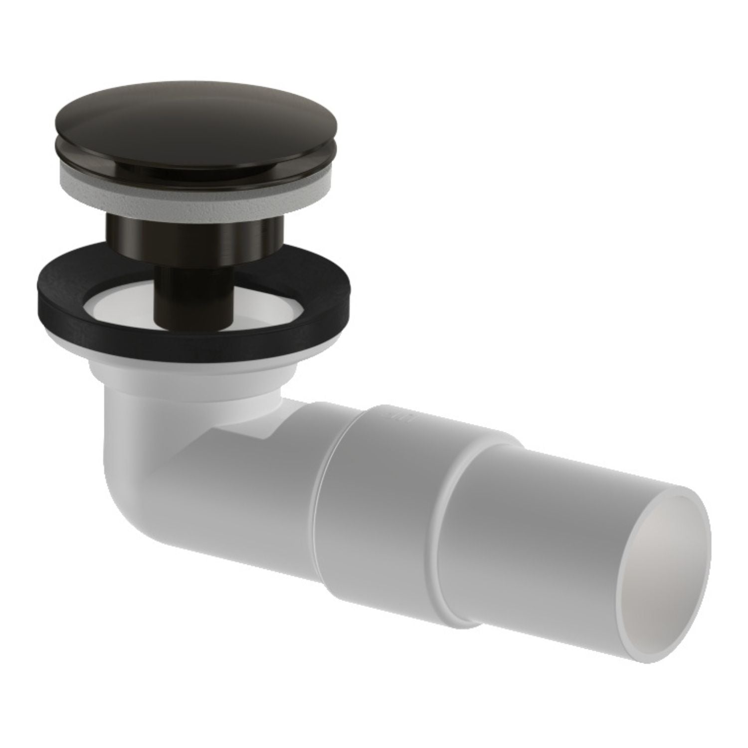 VikingBad Vannlås PUM & Pop-up Ø40mm smykkefelle Børstet svart VikingBad Vannlås VB-117844